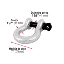 Grillete de acero forjado 1-1/2', Fiero