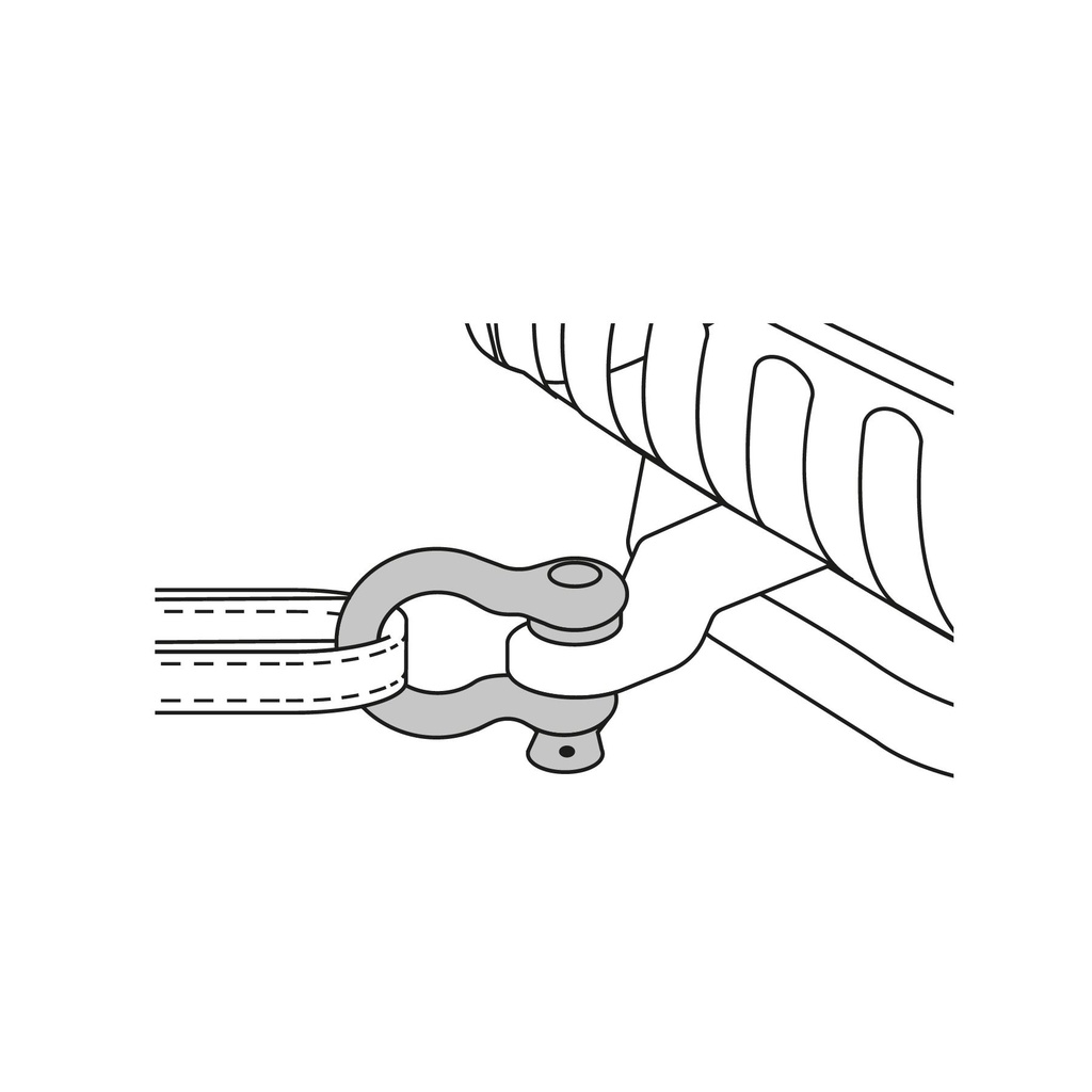 Grillete de acero forjado 1-1/2', Fiero