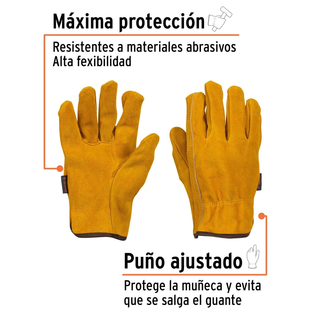 Guantes de carnaza, usos generales, chicos, Truper