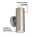 Arbotante satín de LED 10 W de acento 2 spots luz cálida