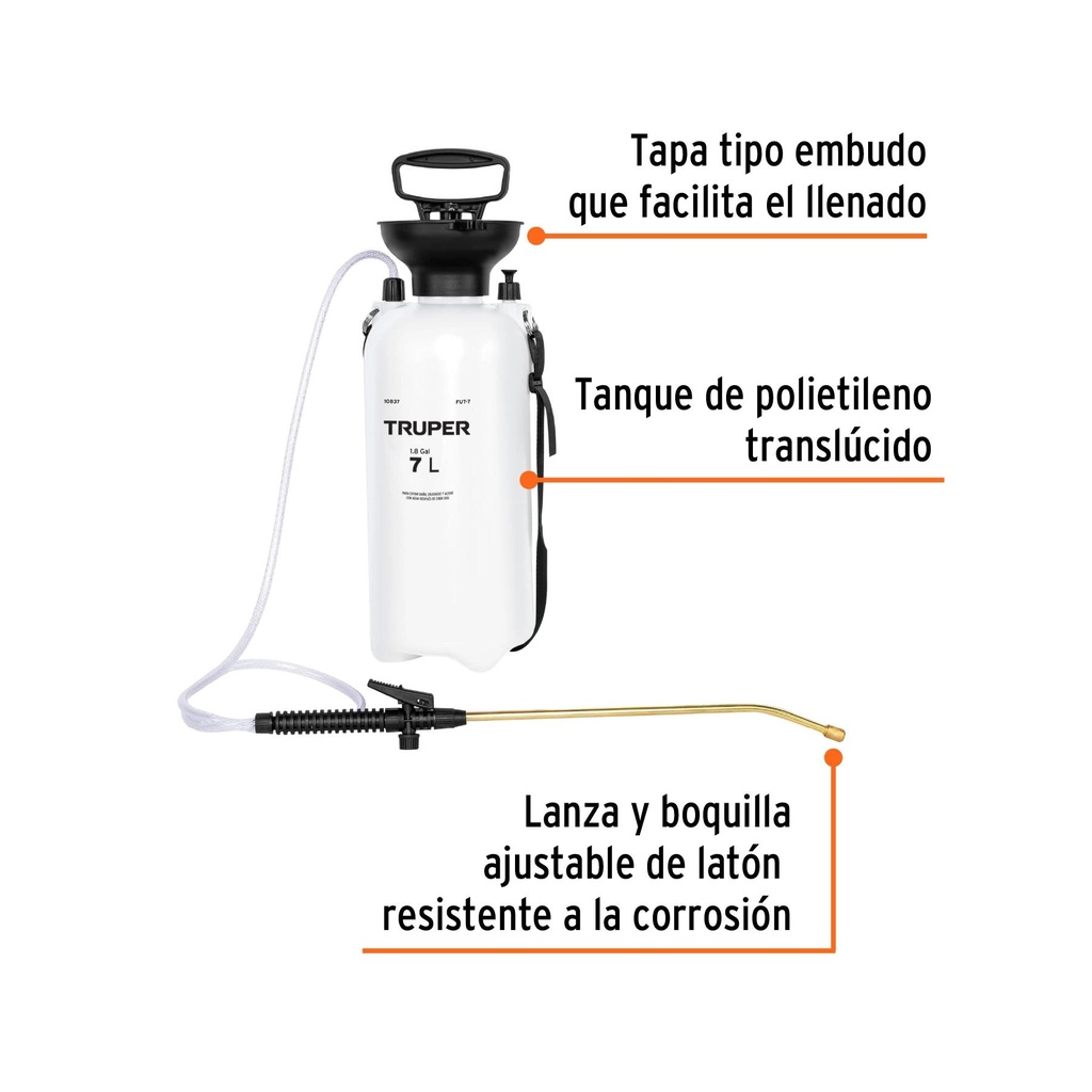 Fumigador jardinero 7 L (1.8 gal), Truper