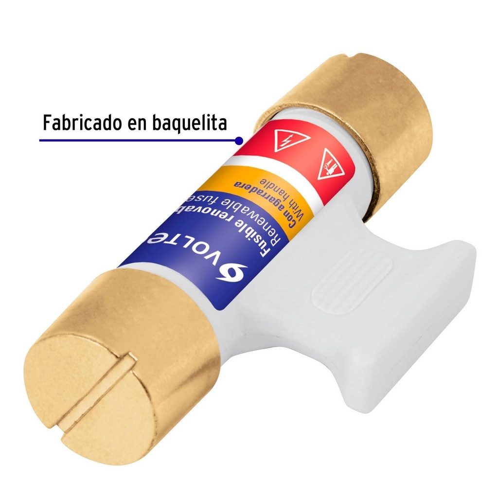 Fusible 60 A con agarradera, Volteck