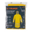 Gabardina impermeable doble capa con reflejante, M, Truper