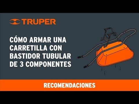 Carretilla 4.5 ft3 Neumática, bastidor tubular, Truper