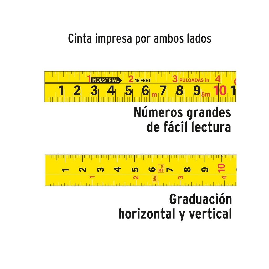 Flexómetro Auto-Lock contra impactos 8 m cinta 25 mm, Truper