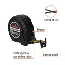 Flexómetro contra impactos Cinta Negra x-ancha 27 mm 8 m