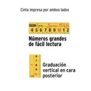 Flexómetro industrial contra impactos 8 m cinta 25 mm