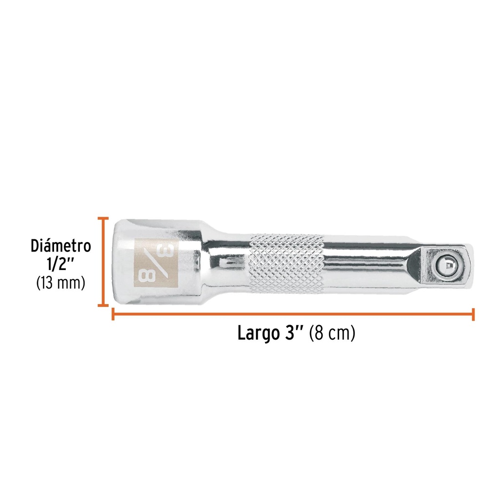 Extensión de 3' para matraca, cuadro 3/8', Truper