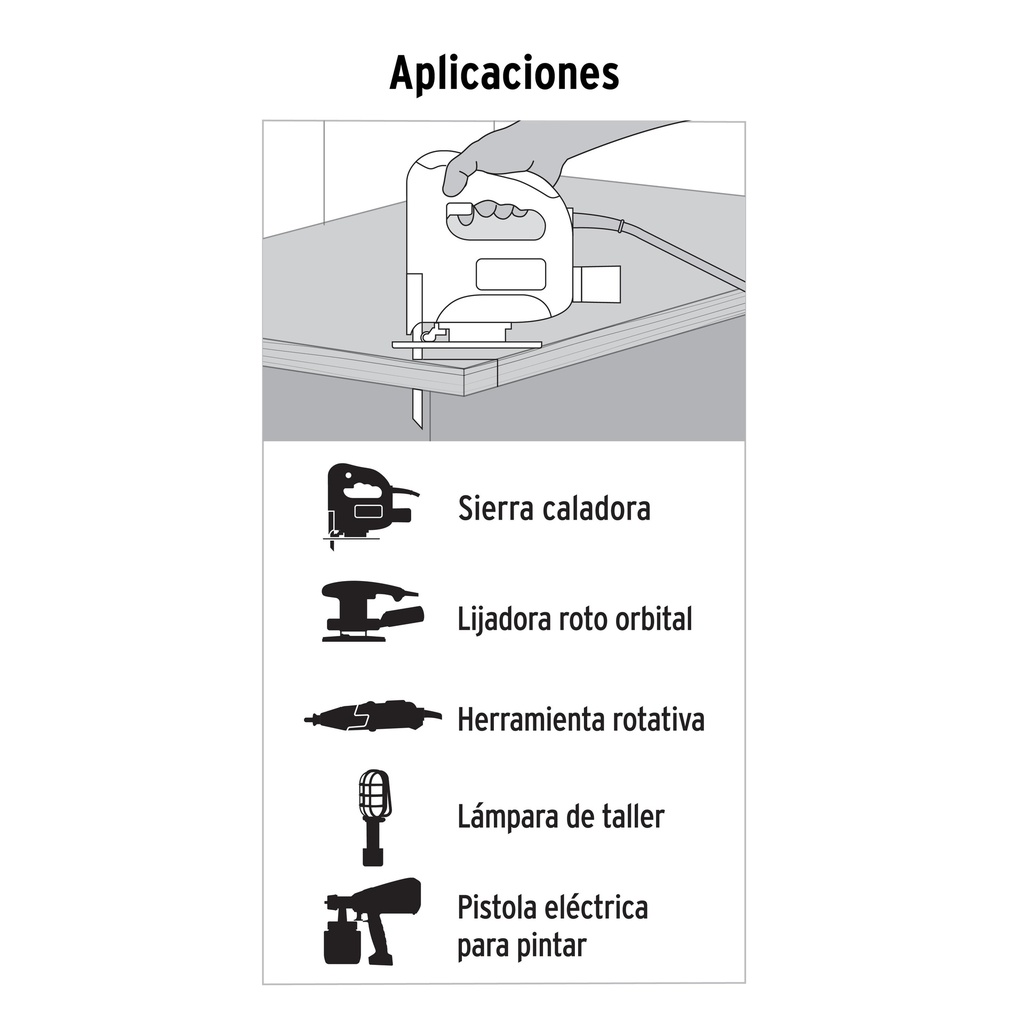 Extensión eléctrica de uso rudo 12 m 2x16 AWG, Volteck