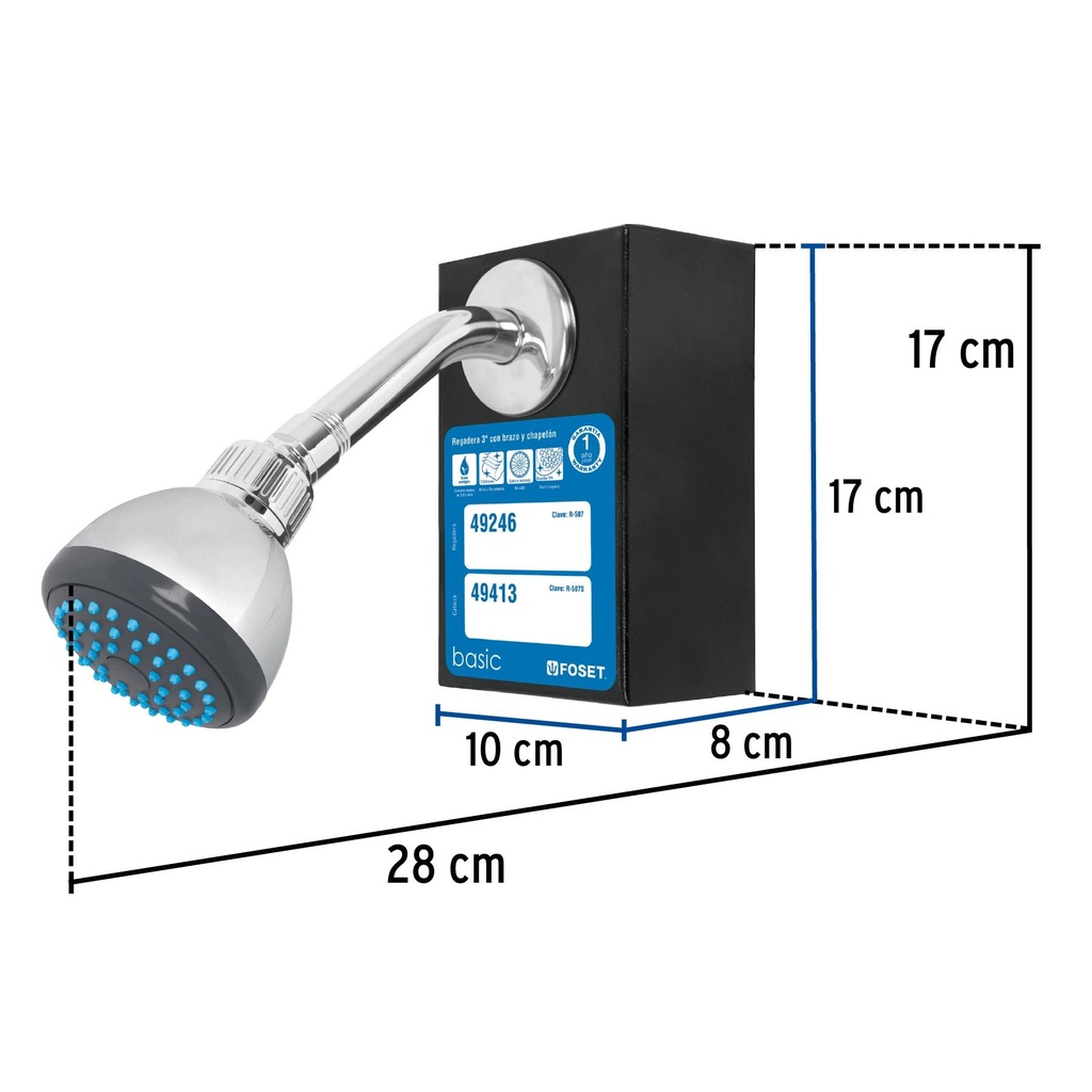 Exhibidor con regadera R-507, Foset