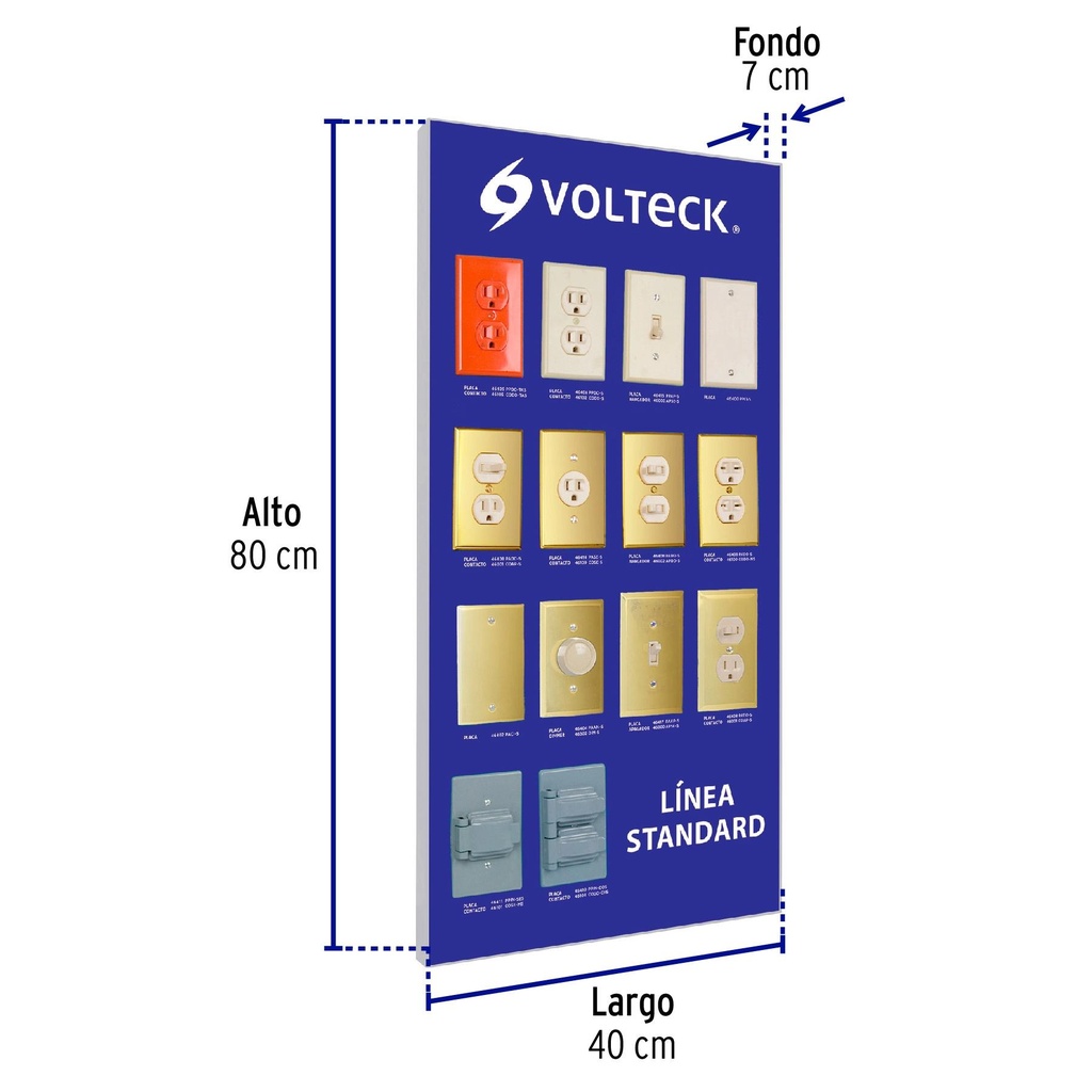 Exhibidor línea standard, Volteck