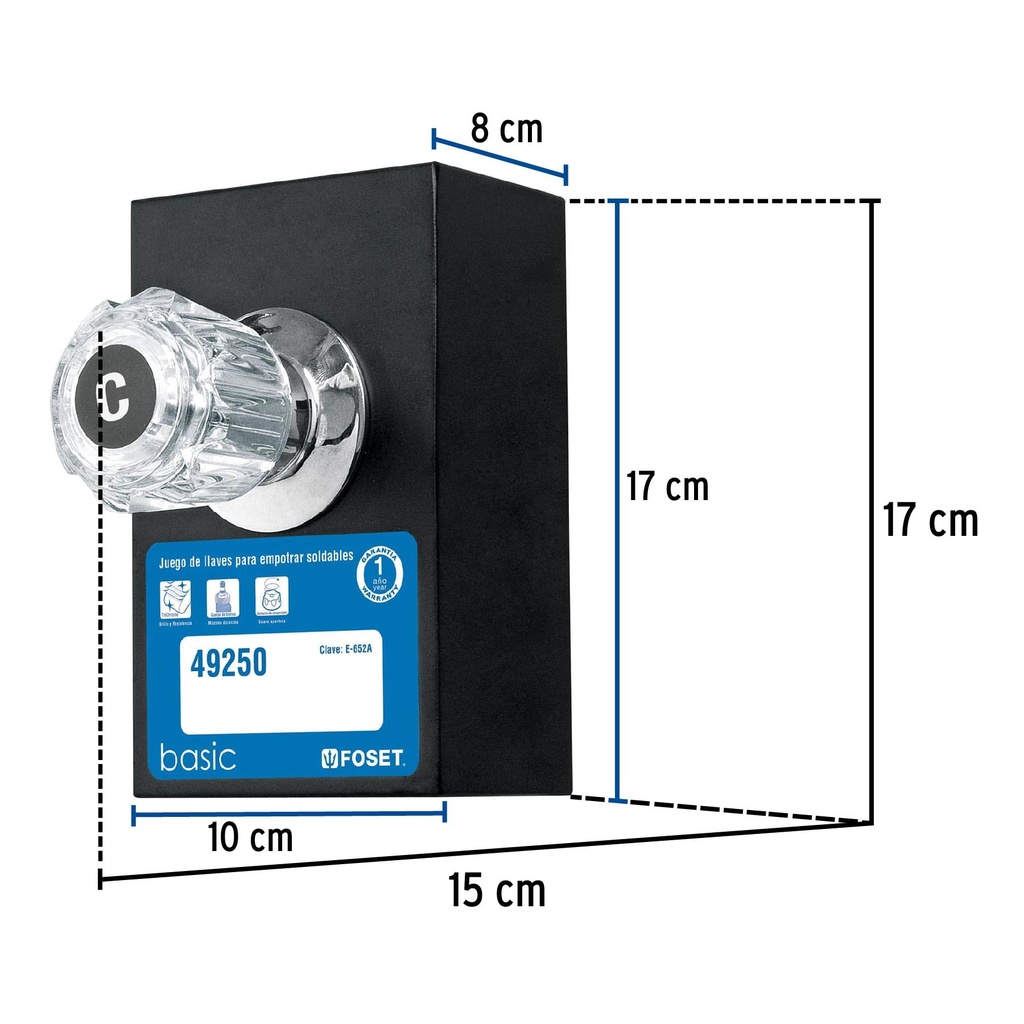 Exhibidor para llaves E-652A, Foset