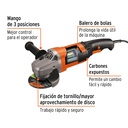 Esmeriladora angular 4-1/2' 1300 W, profesional, Truper