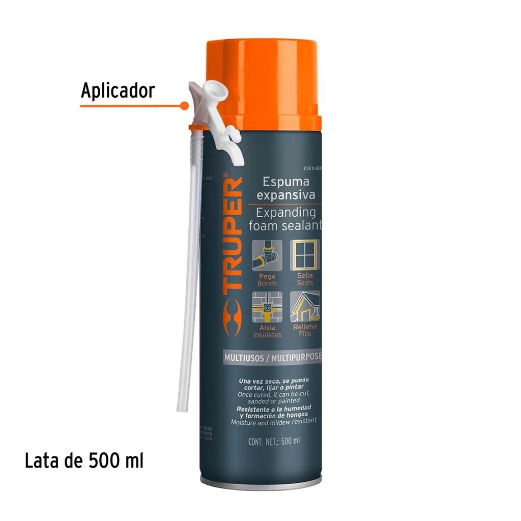 Espuma expansiva de 500 ml, Truper