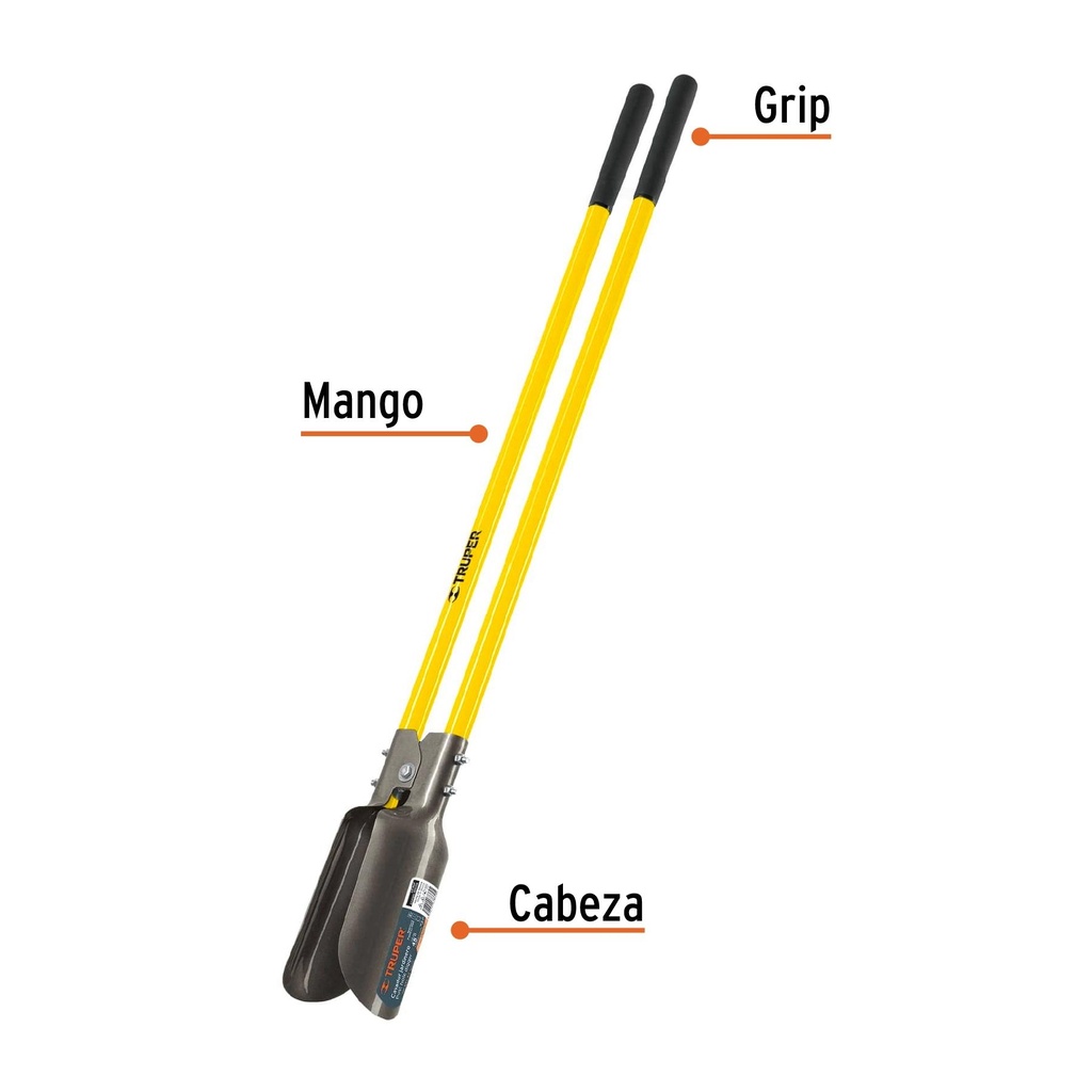 Cavador mangos de fibra de vidrio 45', Truper