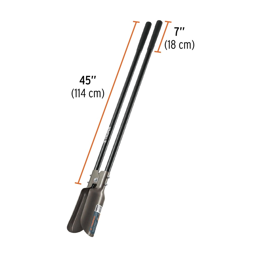 Cavador mangos de acero 45', Truper
