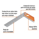 Escuadra 8' para carpintero con mango 100% de aluminio