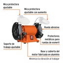 Esmeril de banco de 5' de 1/4 HP, Truper