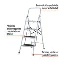 Escalera tubular, plegable, 4 peldaños, Pretul