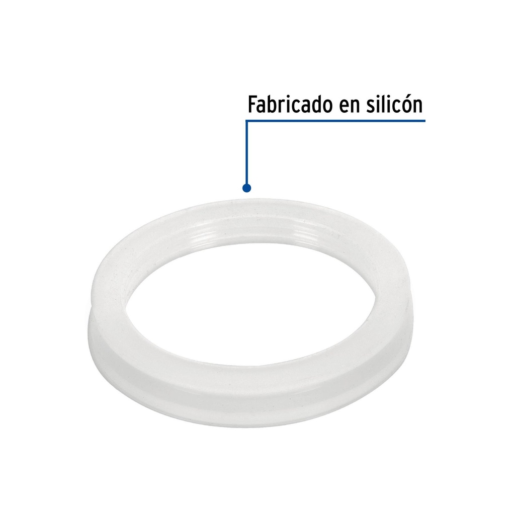 Empaque de silicón para calentador solar, 58 mm, Foset