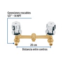 Ensamble para regadera para empotrar de compresión, Basic