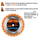 Disco sierra 7-1/4' p/madera, 24 dientes centro 5/8', Expert