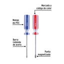 Dúo de desarmadores 3/16 x 4' mango de PVC, Pretul