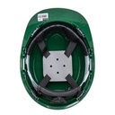 Casco de seguridad ala ancha, verde, Truper