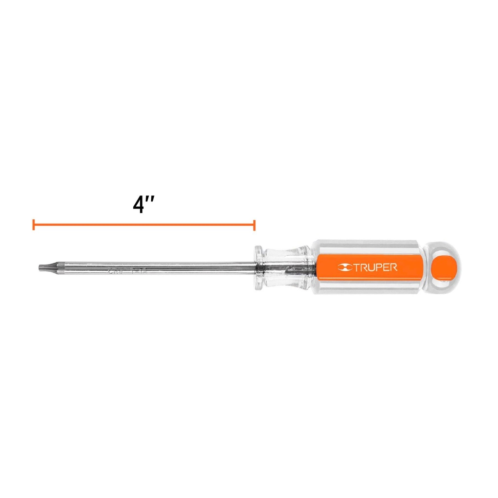 Desarmador punta Torx T 15 mango de acetato, Truper