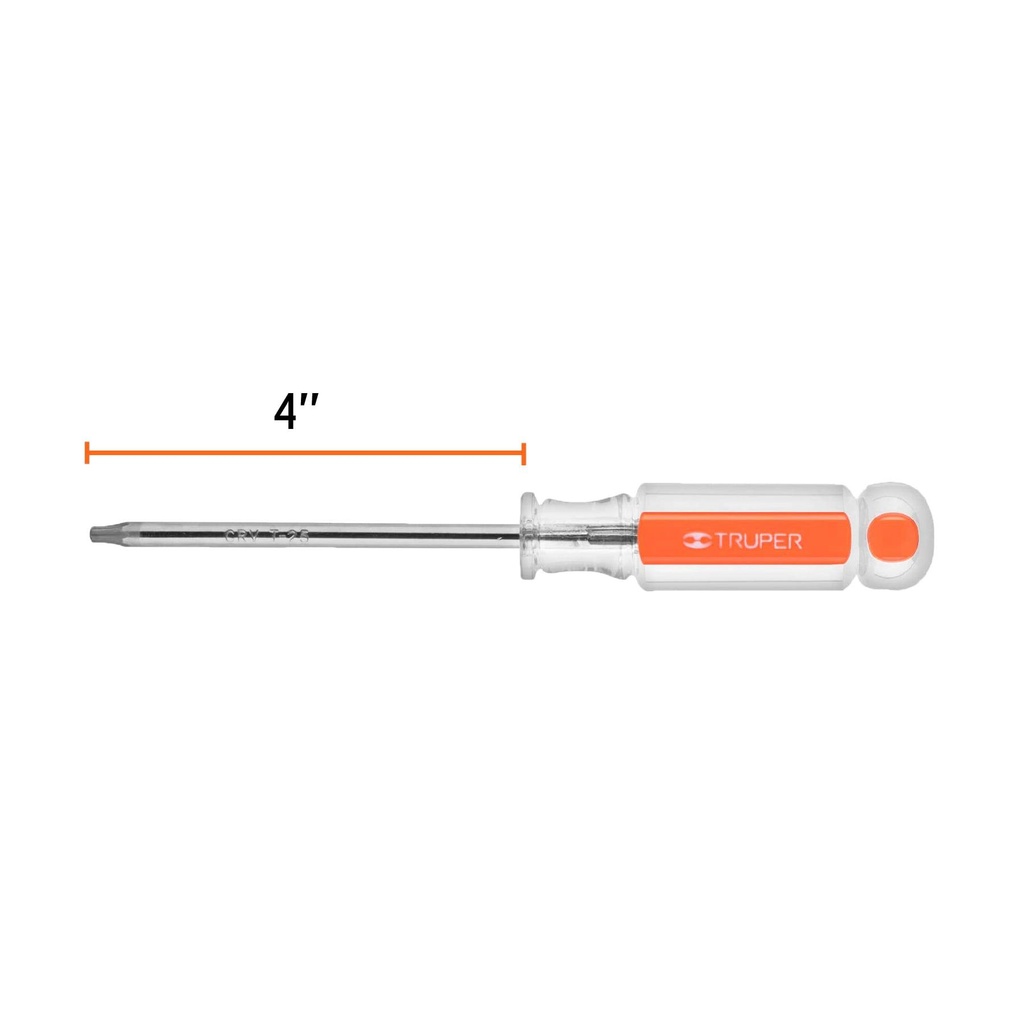 Desarmador punta Torx T 25 mango de acetato, Truper