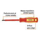 Desarmador dieléctrico de cruz 1/4' x 4', Truper