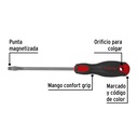 Desarmador plano 5/16' x 6' mango Comfort Grip, Pretul