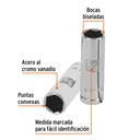 Dado largo para bujía de 5/8', 6 puntas, cuadro de 1/2'