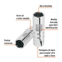 Dado para bujías de 5/8', 6 puntas, cuadro 3/8', Truper