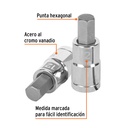 Dado punta hexagonal de 12 mm, cuadro 1/2', Truper