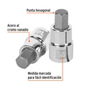 Dado punta hexagonal de 14 mm, cuadro 1/2', Truper