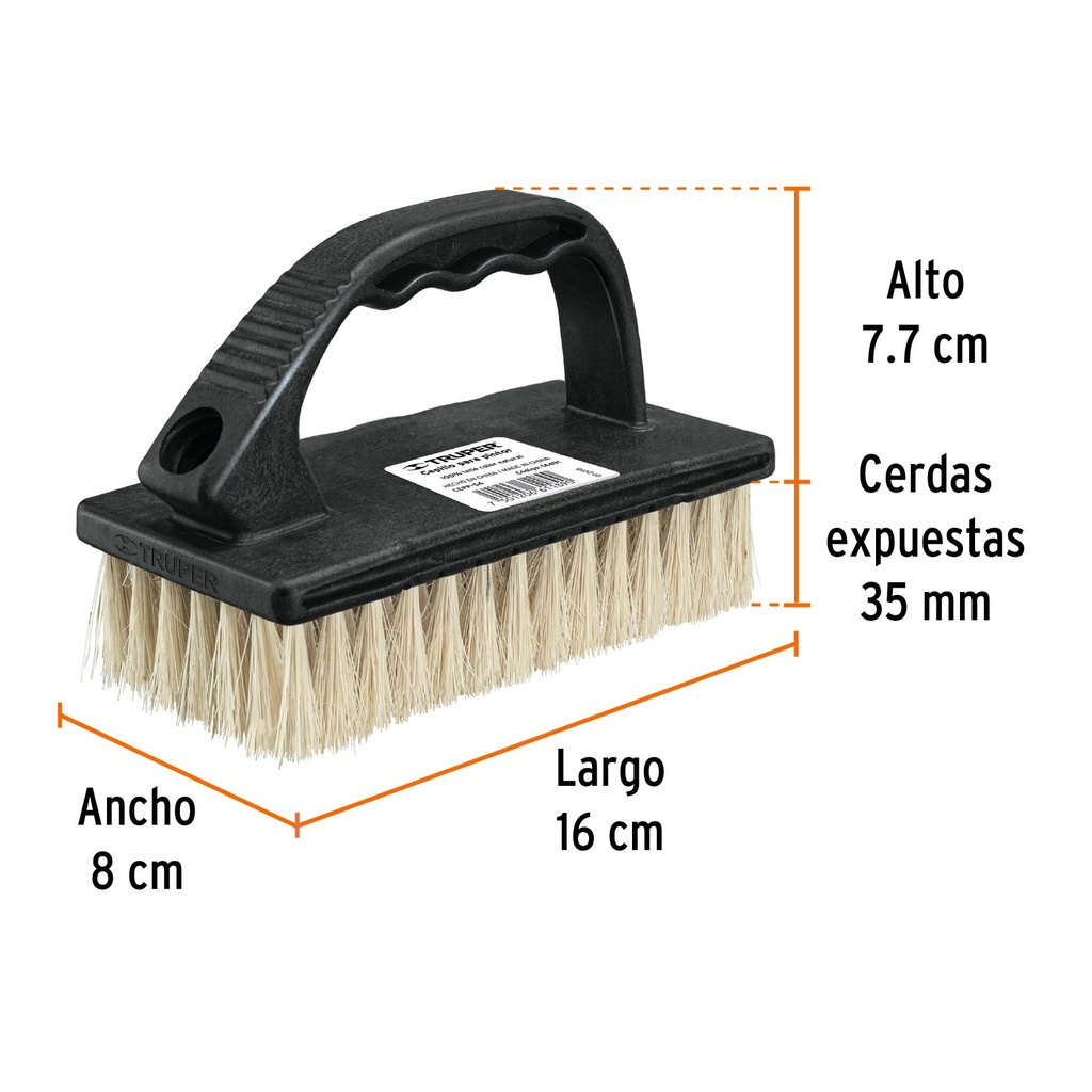 Cepillo para pintor para limpieza con cerdas ixtle, Truper