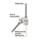 Dado punta larga bristol M6, cuadro 1/2', Truper