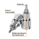 Dado punta torx T-25, cuadro 1/2', Truper