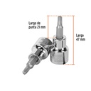 Dado punta torx T-25, cuadro 3/8', Truper