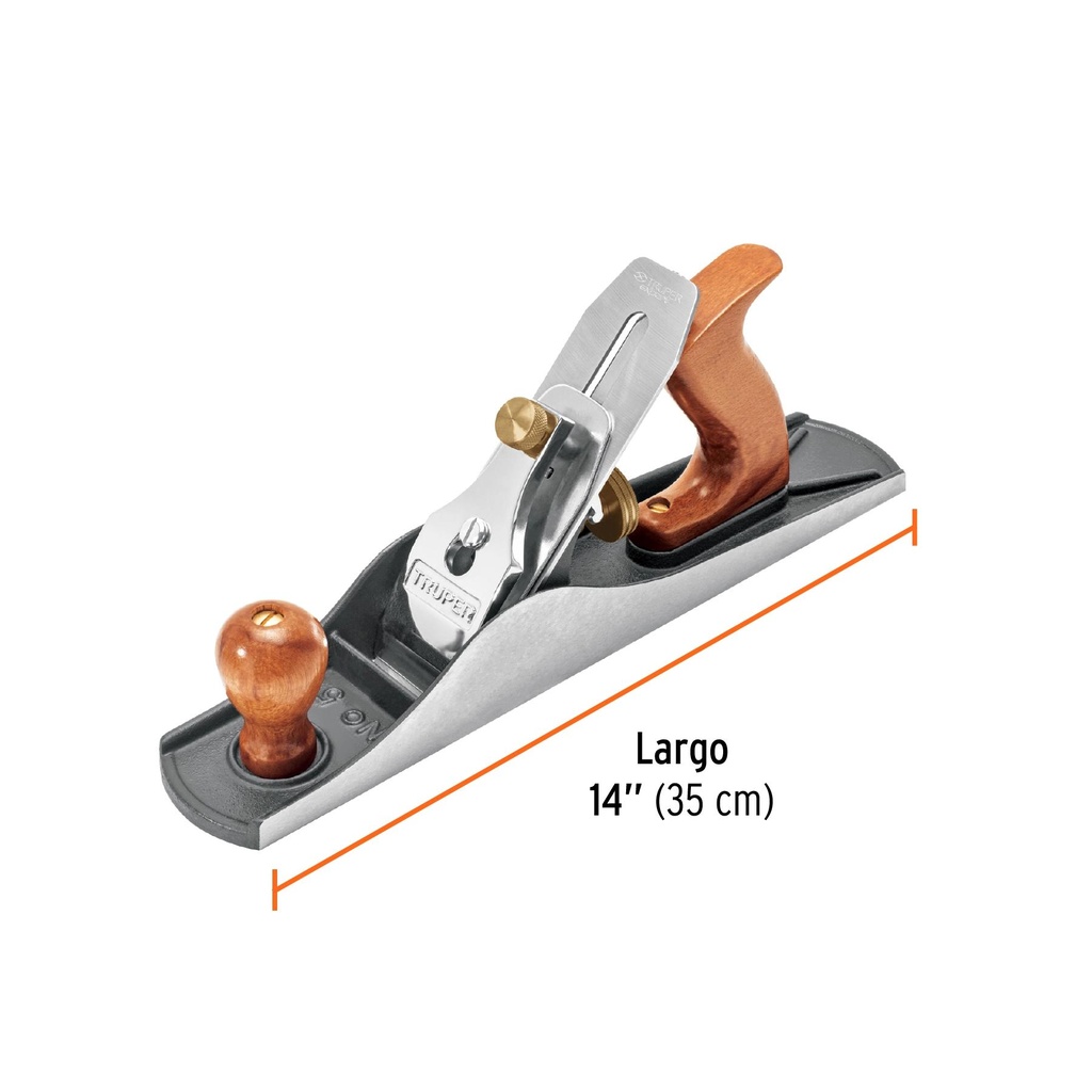 Cepillo para carpintero # 5 liso, Truper