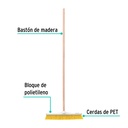 Cepillo industrial cerda suave de 56 cm con bastón de madera