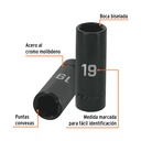 Dado largo cuadro 1/2' de impacto 6 puntas de 19 mm, Truper