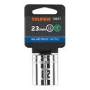 Dado de 23 mm, 12 puntas, cuadro 1/2', Truper