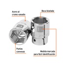 Dado de 1-1/4', 6 puntas, cuadro 3/4', Truper