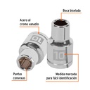 Dado de 10 mm, 6 puntas, cuadro 1/2', Truper