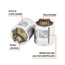 Dado de 13/16', 6 puntas, cuadro 3/8', Truper