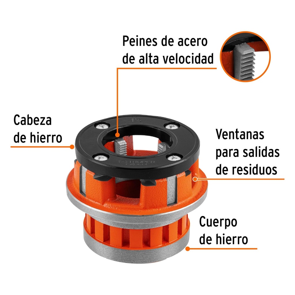 Dado 1-1/2' para tarrajas TA-852X, Truper Expert