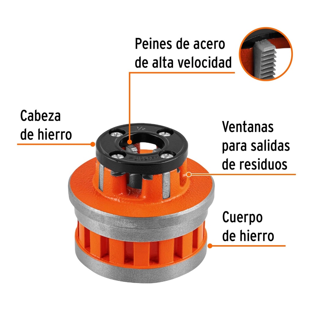 Dado 1/2' para tarrajas T-852X, Truper Expert