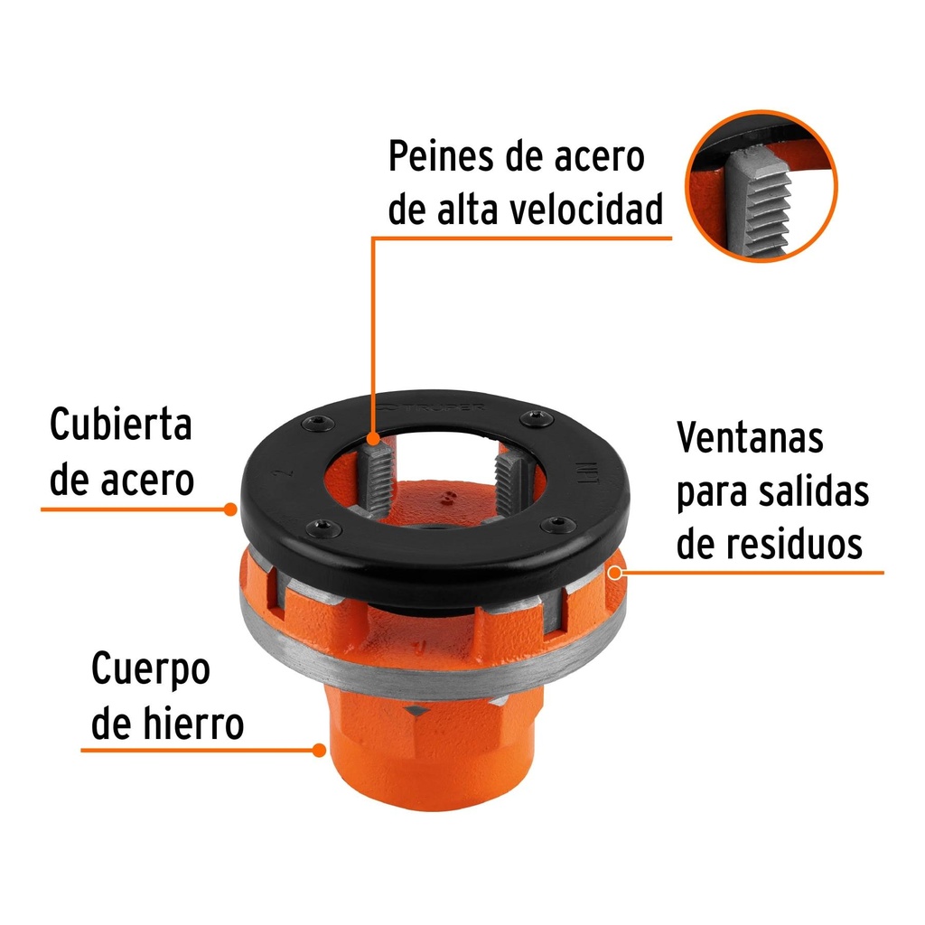 Dado 2' para tarrajas TA-850 y TA-851, Truper